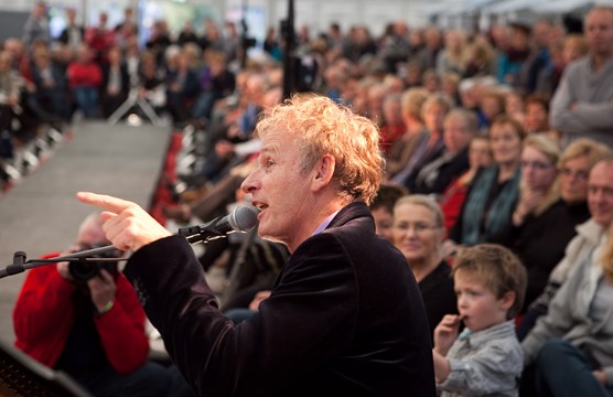 Cor Bakker bij het Vrij Event van vorig jaar. Foto Marcel Rob